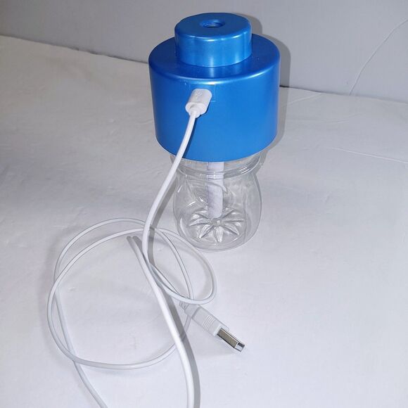 Mini Portable Blue Bottle Cap Air Humidifier With USB Cable for Office & Home - Picture 3 of 11